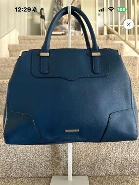 Rebecca Minkoff Navy Saffiano bag